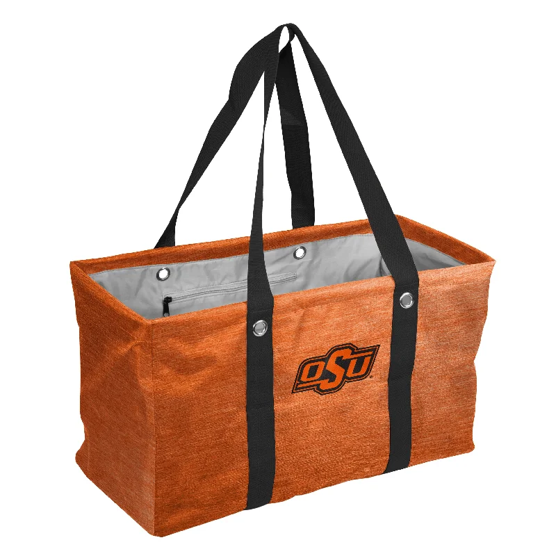 Cool Logo Baseball Caps for Promotional Events-Oklahoma State Crosshatch Picnic Caddy