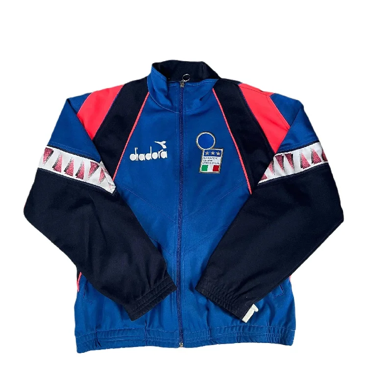 Wind Resistant Jackets for Active Lifestyles-1994 - 96 Italy Player Track Jacket - M