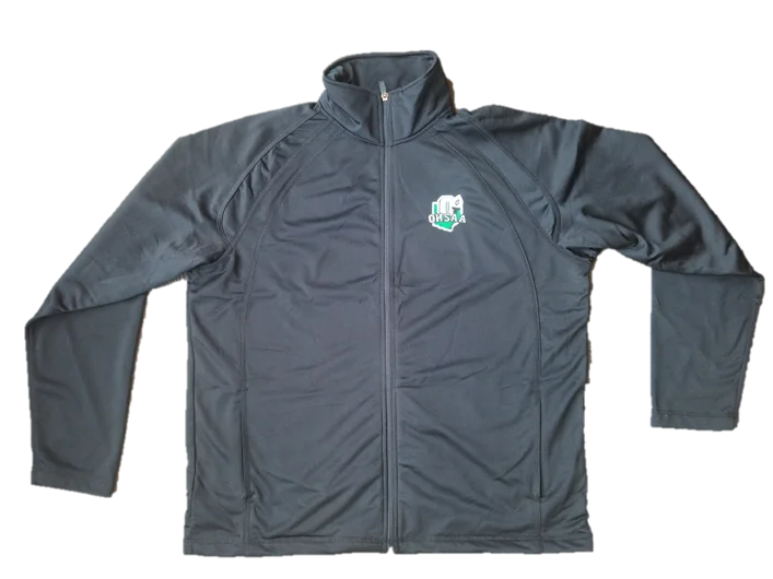 Waterproof Hooded Jackets for Rainy Days-OHSAA Stand-Up Collar Pre-Game Referee Jacket