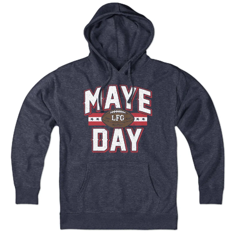 Lightweight Sweatshirt Hoodies for Layering-Maye Day Football Hoodie