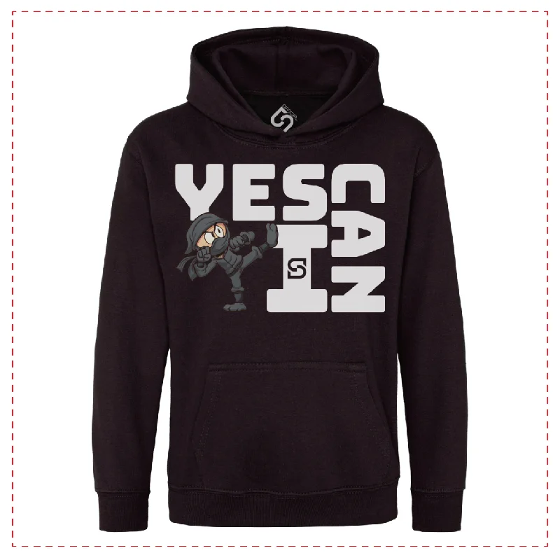 Performance Hoodies for Outdoor Sports-Kids YES I CAN Ninja Hoodie