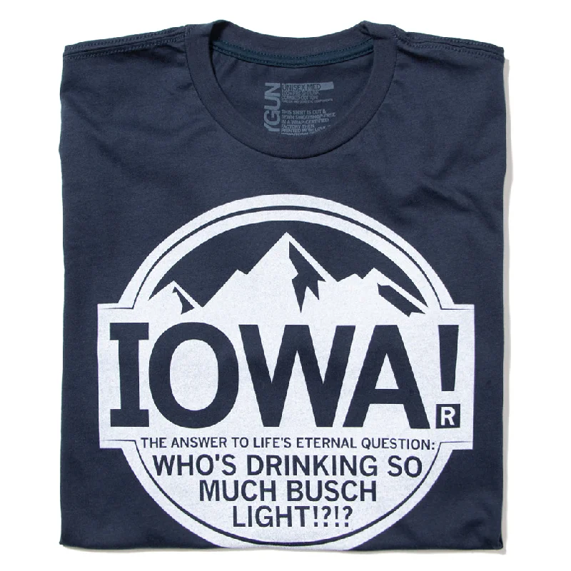 Personalized T-Shirt for Special Occasions-Iowa: Light Beer