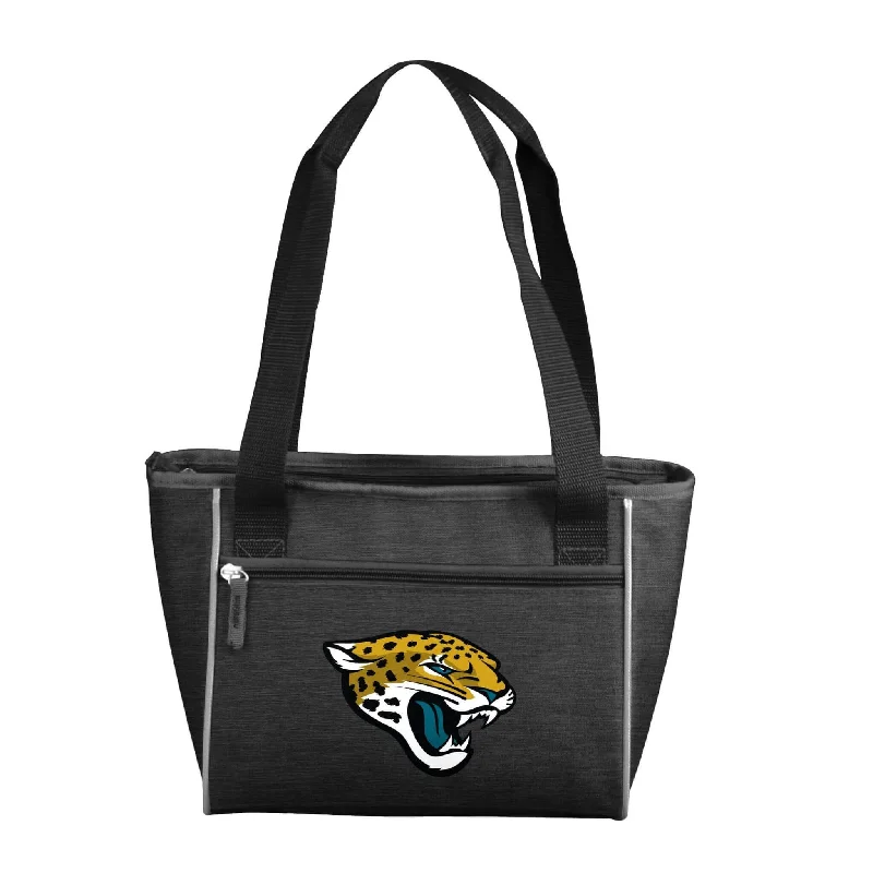 Casual Wool Hats for Relaxed Days-Jacksonville Jaguars Crosshatch 16 Can Cooler Tote