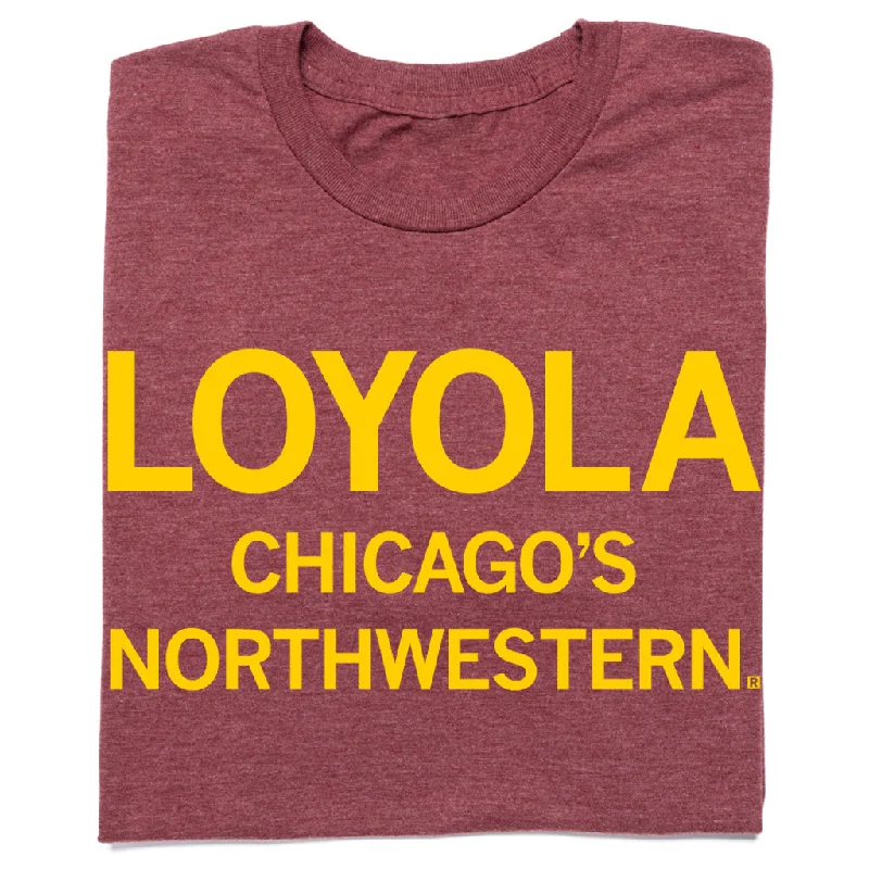 Crew Neck T-Shirt for Classic Look-Loyola: Chicago's Northwestern