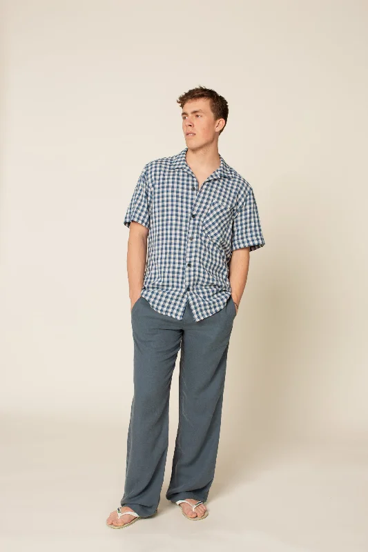 Trendy Printed Trousers for Casual Days-Wardrobe by Me Men's Loose Linen Pants