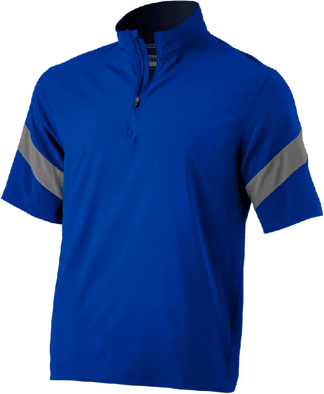 Performance Outerwear Jackets for Extreme Sports-Mizuno Youth Short Sleeve Hitting Jacket - Royal Shade