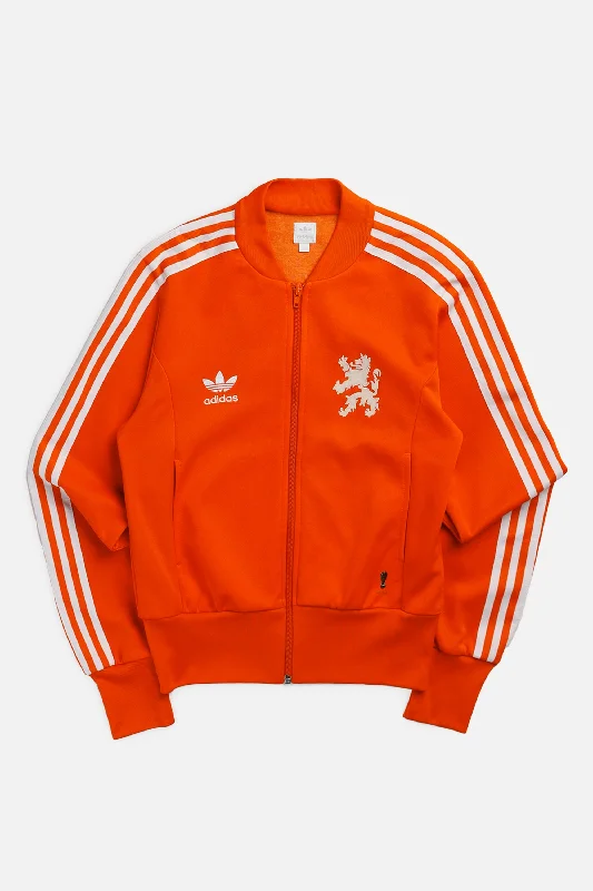 Custom Logo Jackets for Promotional Events-Vintage Netherlands Soccer Track Jacket - Women's S