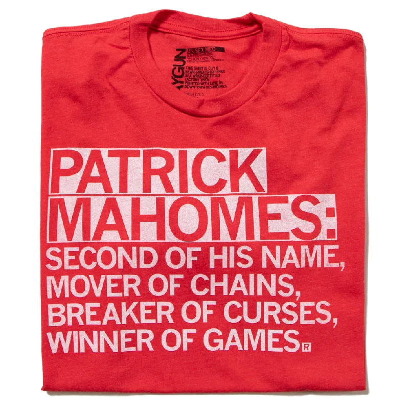 Graphic T-Shirt with Bold Designs-Patrick Mahomes: Second of His Name