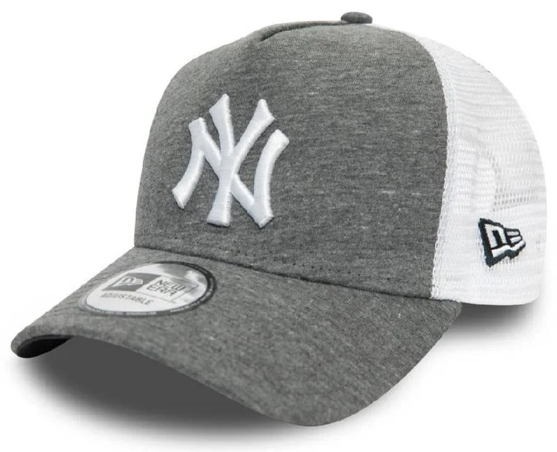 Fashionable Trilby Hats for Urban Looks-New York Yankees New Era Jersey Grey A-Frame Trucker Cap