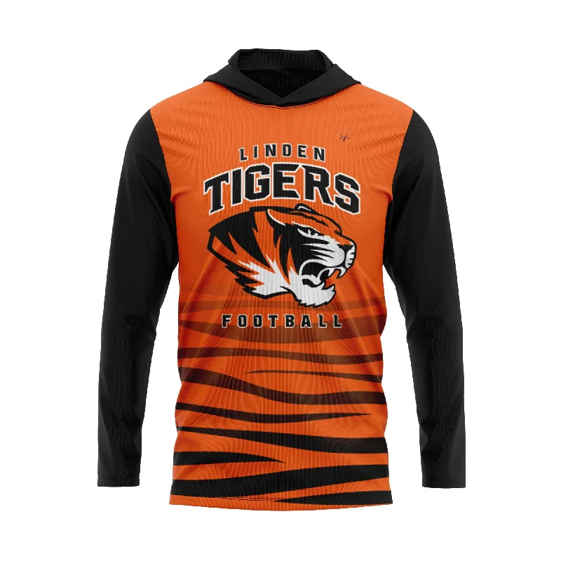 Personalized Hoodies for Groups or Teams-LINDEN TIGERS Sublimated Lightweight Hoodie