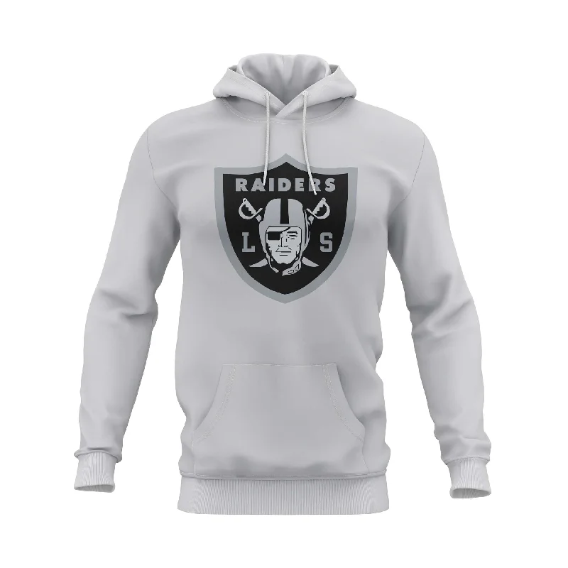 Soft and Cozy Hoodies for Cold Days-Raiders SEMI SUB HOODIE - SILVER