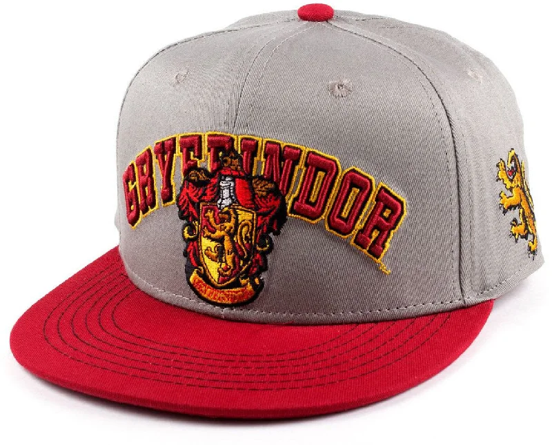 Luxury Leather Hats for Unique Style-Harry Potter Gryffindor College Snapback Cap