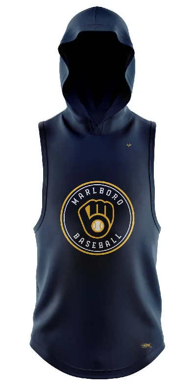 Hoodies with Logos for Team Spirit-MARLBORO Sublimated Lightweight Sleeveless Hoodie