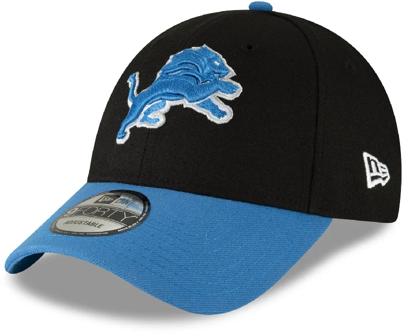 Custom Monogrammed Hats for Special Gifts-Detroit Lions New Era 940 The League NFL Adjustable Cap