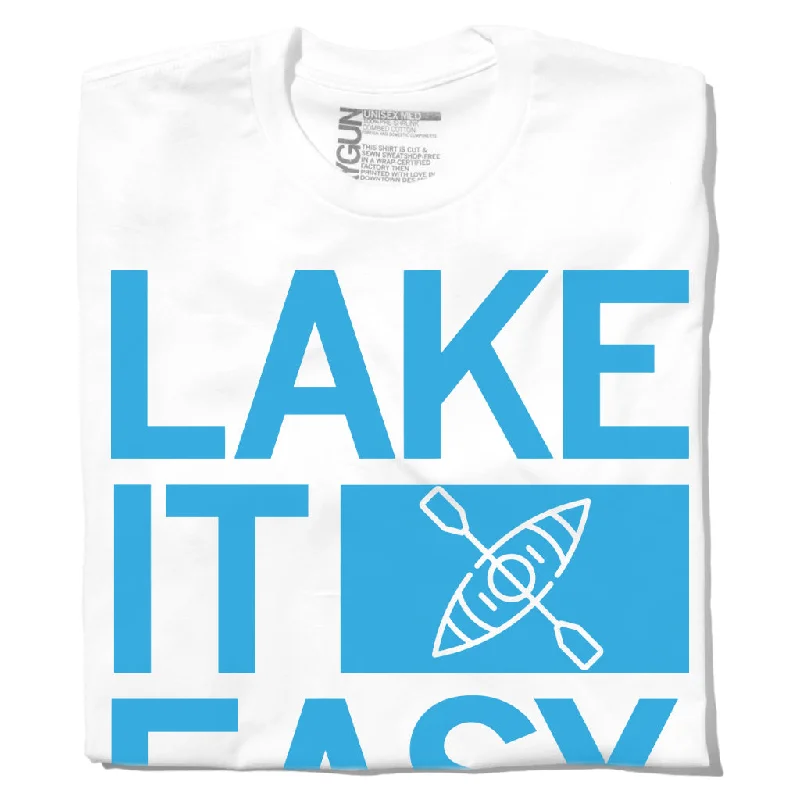 Organic Cotton T-Shirt for Eco-Friendly Fashion-Lake It Easy Kayak