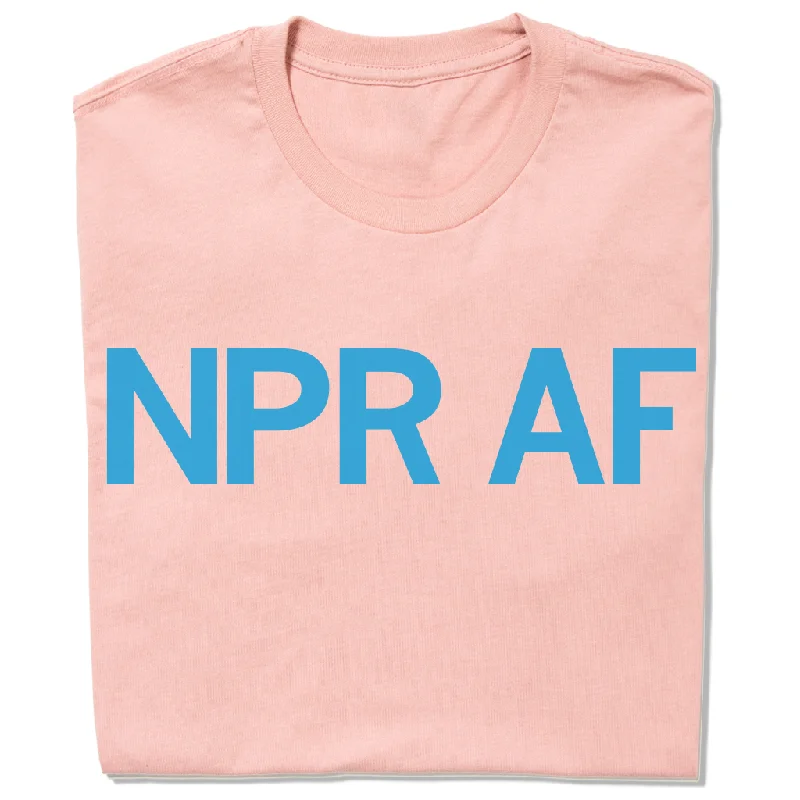 Creative T-Shirt with Unique Designs for Bold Style-NPR AF Pink