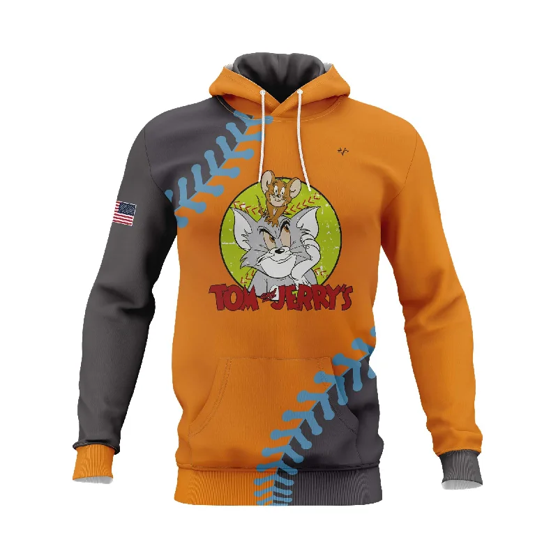 Custom Printed Hoodies for Special Occasions-TOM AND JERRY'S LONG SLEEVE HOODIE