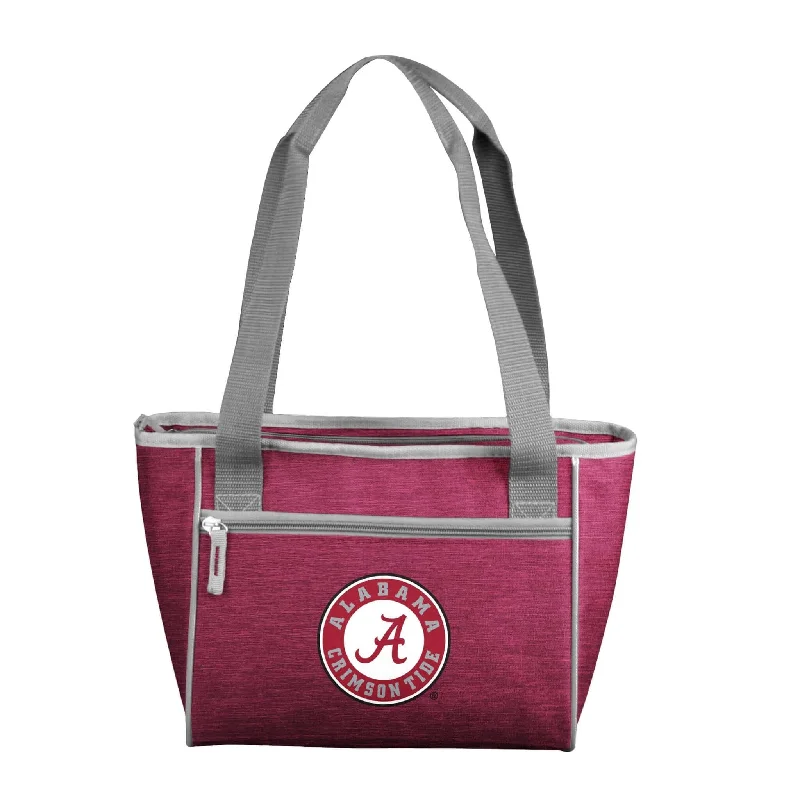 Personalized Snapback Hats for Events-Alabama Crosshatch 16 Can Cooler Tote