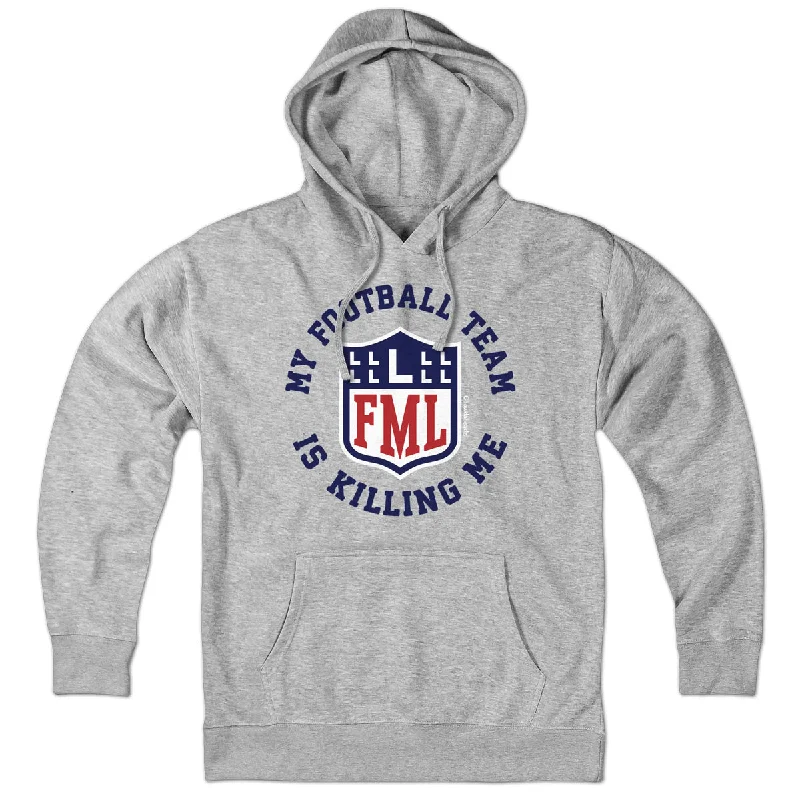 Graphic Hoodie Sweatshirts for Bold Fashion-My Football Team Is Killing Me Hoodie