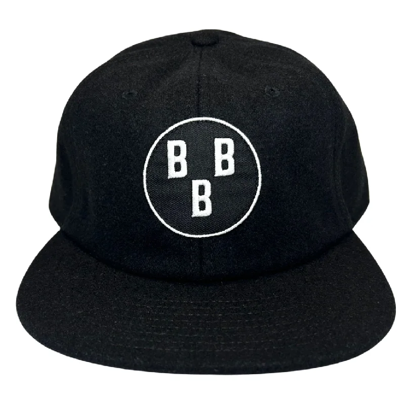 Custom Caps for School Spirit-Birmingham Black Barons Wool Cap