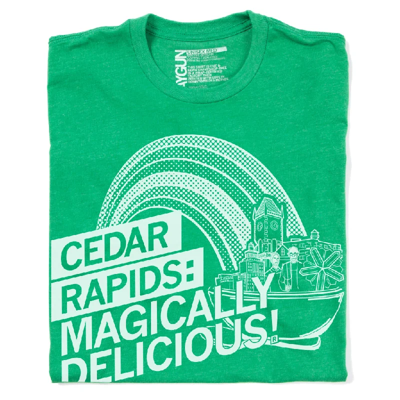 T-Shirt with Motivational Quotes for Positivity-Cedar Rapids: Magically Delicious