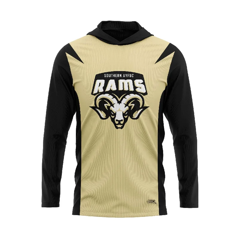 Cozy Fleece Hoodies for Extra Warmth-SOUTHERN RAMS Sublimated Lightweight Hoodie