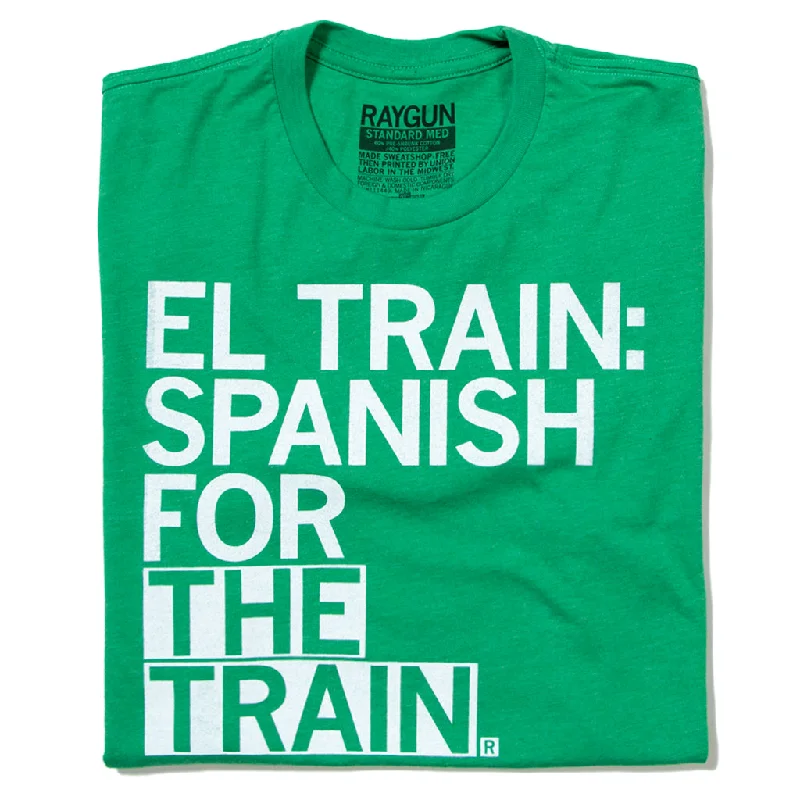 Brightly Colored T-Shirt for Fun and Vibrancy-El Train