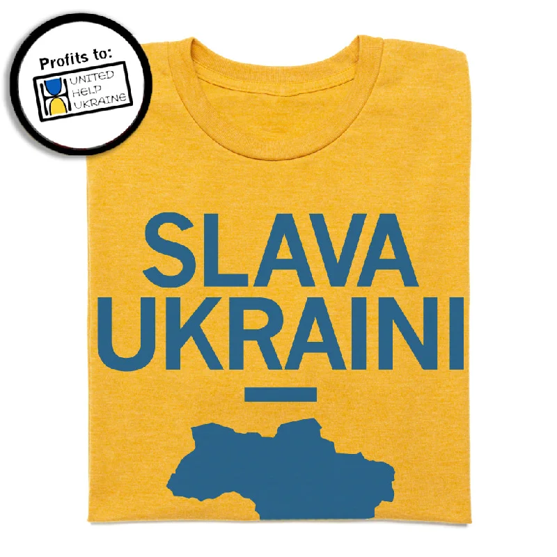 Athletic T-Shirt for Active Lifestyles-Slava Ukraini