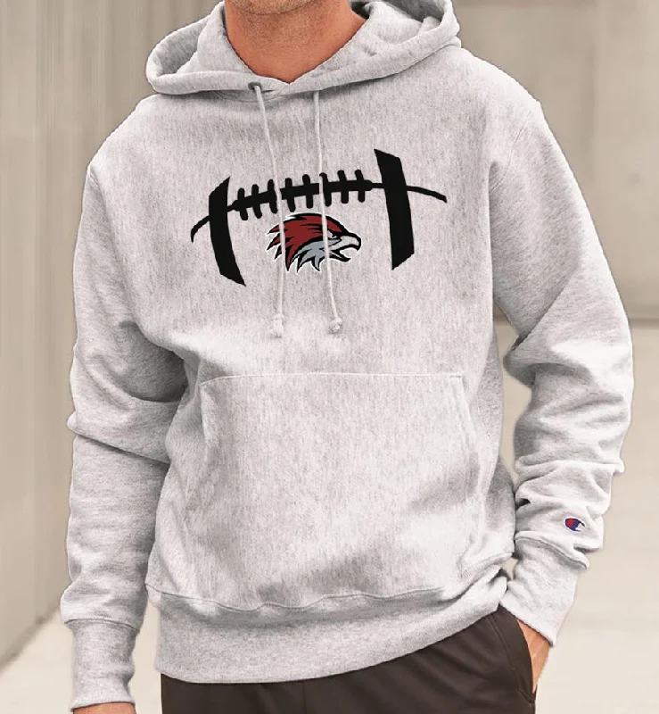 Performance Hoodies for Outdoor Sports-Football Hawk Head Reverse Weave Champion Hoodie Sweatshirt