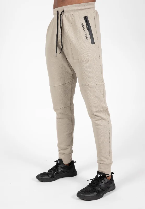 Relaxed Fit Chinos for Everyday Wear-Newark Sweatpants - Beige