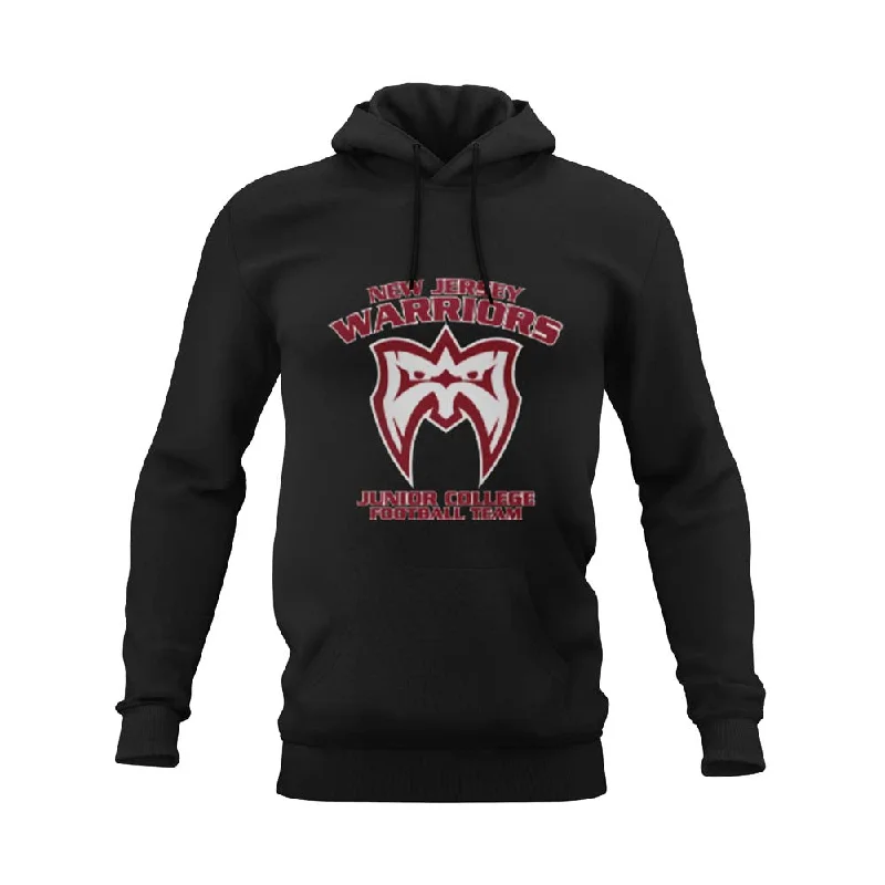 Retro Hoodies for Throwback Fashion-NEW JERSEY WARRIORS FOOTBALL Sublimated Hoodie