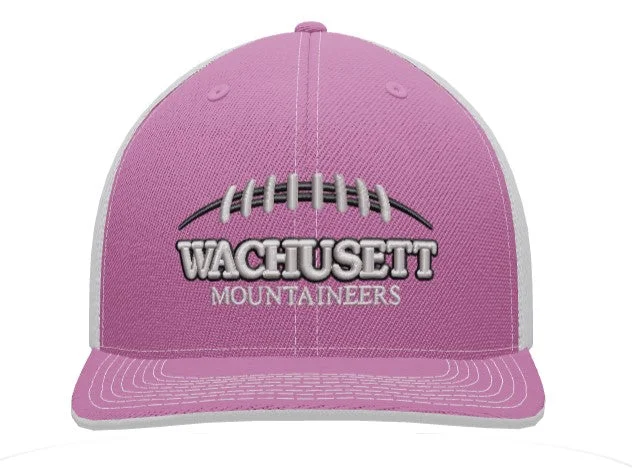 Fashionable Wool Hats for Cold Weather-Wachusett AYF Pink Trucker Hat