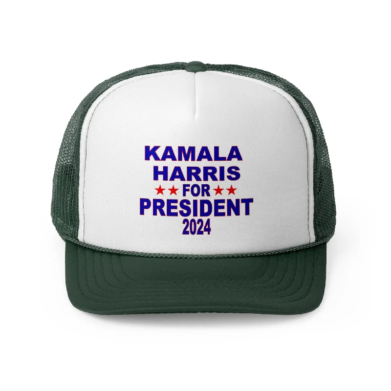 Retro Snapback Hats for Vintage Style-Kamala Harris For President Trucker Caps