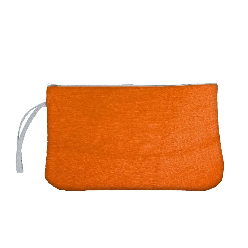 Casual Cotton Caps for Relaxed Style-Plain Orange Crosshatch Wristlet