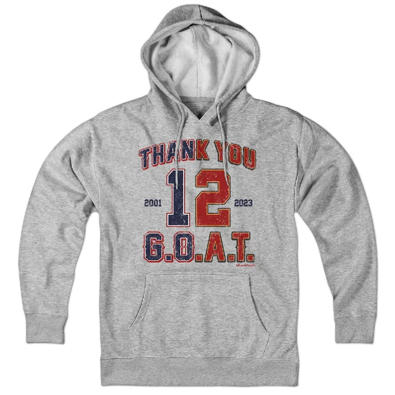 Classic Pullover Hoodies for Simple Style-Thank You GOAT Hoodie