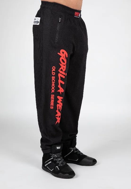 Relaxed Fit Lounge Pants for Cozy Days at Home-Augustine Old School Pants - Black/Red