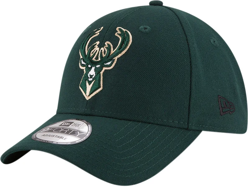 Custom Printed Caps for Special Occasions-Milwaukee Bucks New Era 940 The League NBA Cap