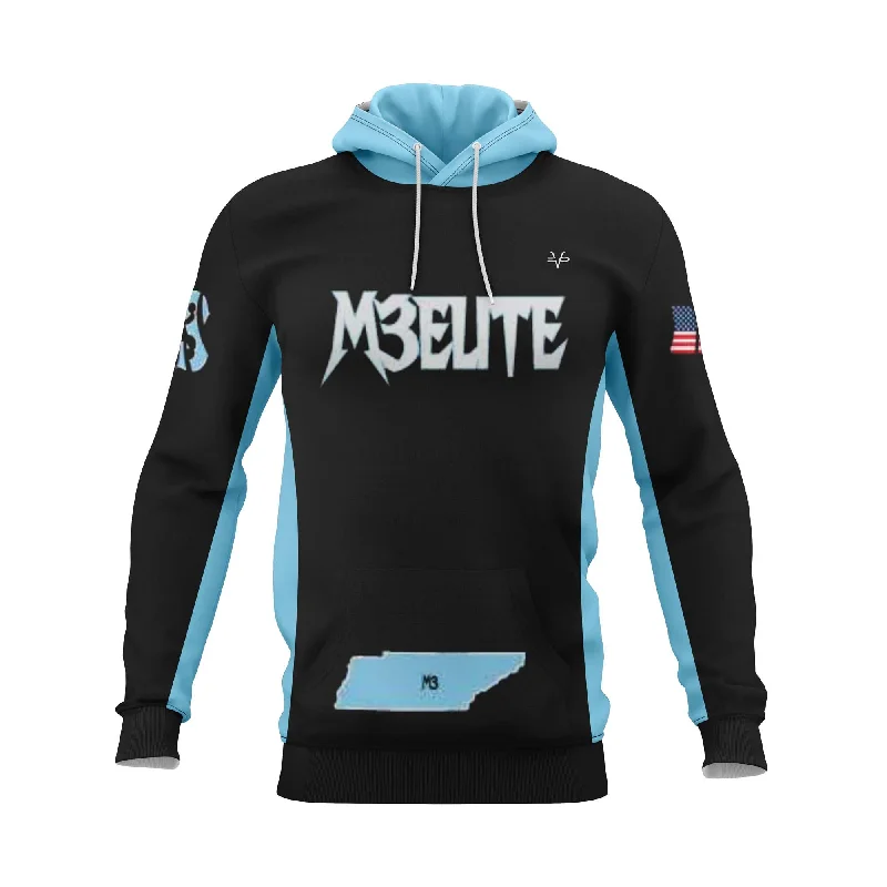 Casual Everyday Hoodies for Comfort-M3 ELITE Baseball Sublimated Hoodie Black