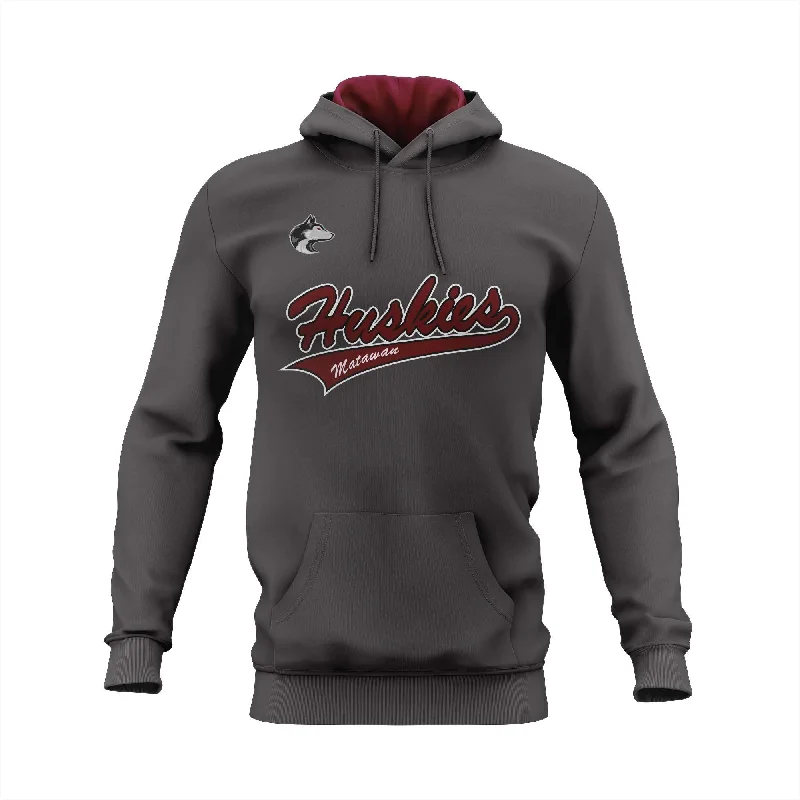 Casual Hoodies for Relaxed Style-Matawan Huskies Grey Practice Hoodie