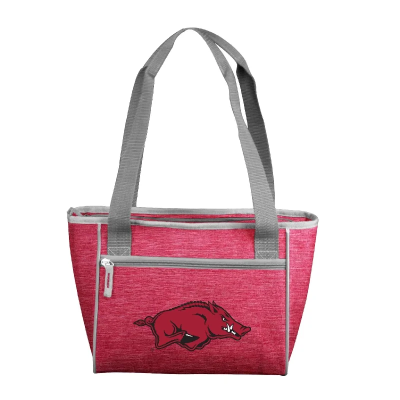 Retro Hats for Throwback Styles-Arkansas Crosshatch 16 Can Cooler Tote