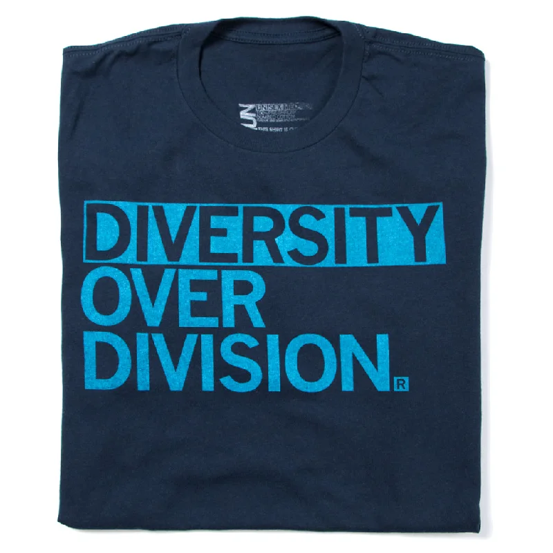 T-Shirt with Funny Graphics for Humor Lovers-Diversity Over Division