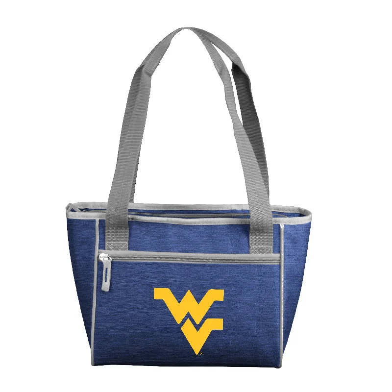 Sun Protection Hats for Outdoor Enthusiasts-West Virginia Crosshatch 16 Can Cooler Tote