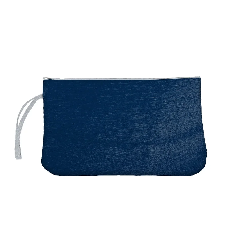 Cool Graphic Hats for Street Style-Plain Navy Crosshatch Wristlet