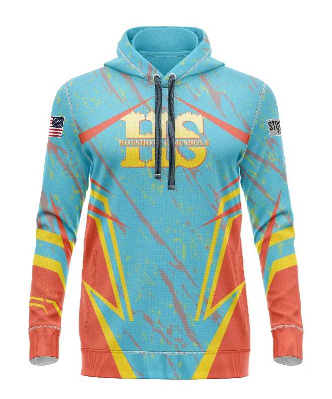 Colorful Hoodies for Bold Style-HotShots Cornhole Crew T-Shirt Hoodie