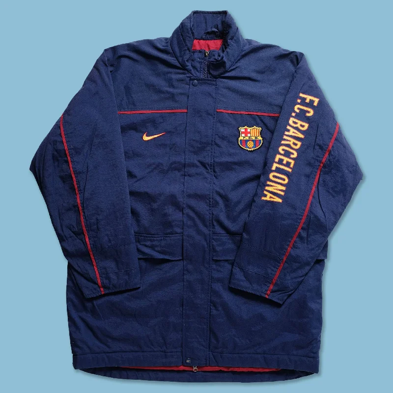 Fashion-Forward Jackets for Street Style-Vintage Nike FC Barcelona Padded Jacket XLarge