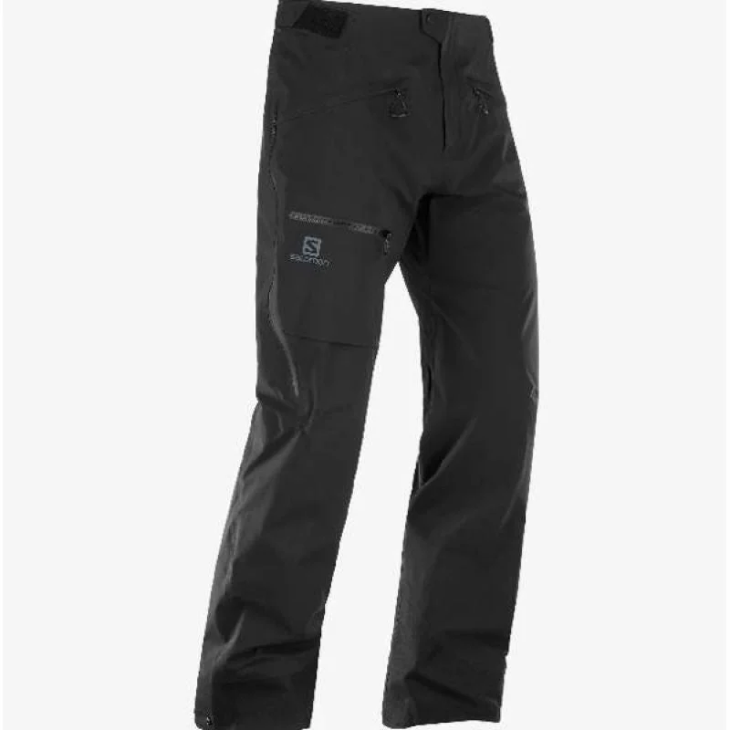 Soft Wool Pants for Cold Weather Wear-Salomon Outpeak Snowboard Mens Pants - Black