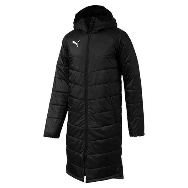 Ski Jackets for Snow Sports and Winter Adventures-Puma Liga Sideline Bench Jacket Long