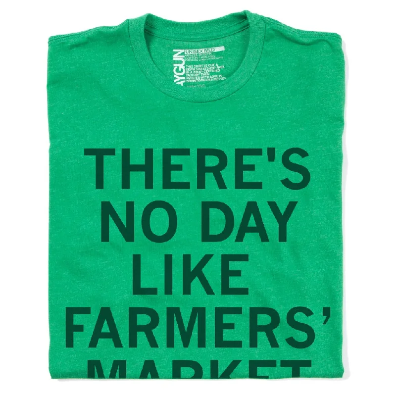 Vintage Style T-Shirt for Casual Wear-No Day Like Farmers' Market Day