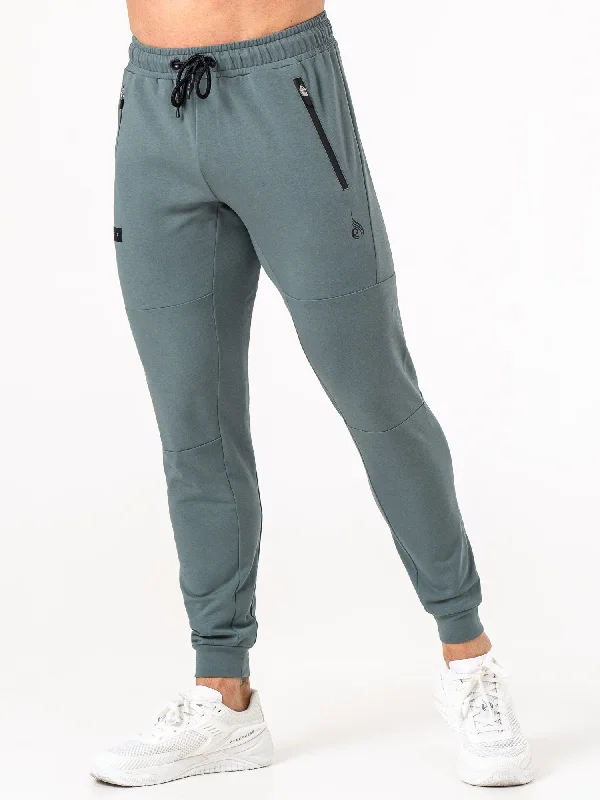 Tailored Fit Dress Pants for Formal Looks-Endurance Track Pants - Fern Green