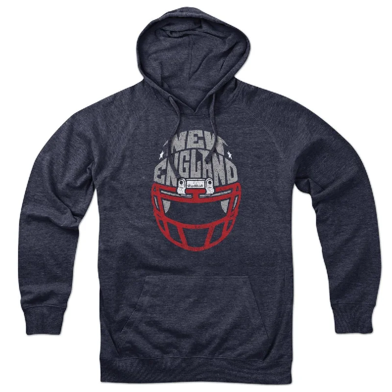 Casual Hoodies for Relaxed Style-New England Football Helmet Hoodie